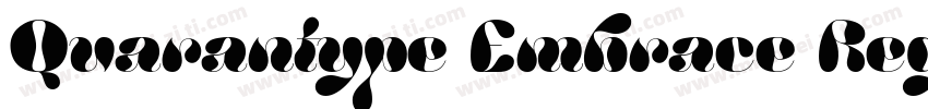 Quarantype Embrace Regular字体转换